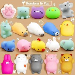 30 kpl Mochi Squishy Toys Party -palvelukset lapsille Kawaii Mini Squishy Animal Squishies Stressin lievittäminen Lelut Cat Panda Squishy Squeeze T...