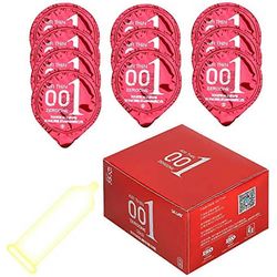 iTimo 001mm Ultra ohut kondomi miehille Luonnollinen lateksi 10kplkplBox (Lämpöfiilis)
