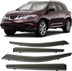 4 kpl auton tuulensuuntaimia, Nissan Murano 2011 2012 2013 2014 auton sivuikkunan visiiri, aurinkosuoja, sävysuoja, auton sivuikkunan suuntaaja