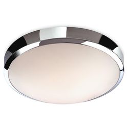 Firstlight Lighting Toro LED Badeværelse Flush Loft Light Chrome, Hvid Polycarbonat Diffusor IP44