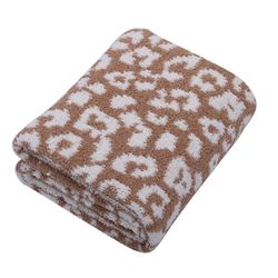 Wild Leopard Kast Soft Blanket Komfortabel Koselig Varm Fluffy Høst Vinter For Stol Seng Sofa Sofa Reise Gave