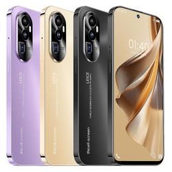 Uusi Reno 10 Pro + Plus 5g matkapuhelin 7.3 tuuman 16gb + 1TB Android-älypuhelin Violetti Iso-Britannia