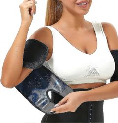 Käsivarsitrimmerit veltto käsivarsille Yksi pari käsivarren muotoilija naisten ja miesten urheiluharjoitteluun Sininen