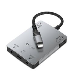 USB Type-C Live -äänikortti Kaiutin Ääniliitäntäsovitin kuulokkeille Korkealaatuinen Live-muunnin Kuten