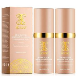 4 in 1 meikkivoide SPF 50+:lla, Kosteuttava väriä vaihtava meikkivoide Pitkäkestoinen ja vedenpitävä, Medium Spectrum kuntosalille, Urheiluun, Tans...