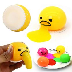 Chaok Squishy oksentava munankeltuainen puristaa pallo keltainen goop lievittää stressin helpotus lelu