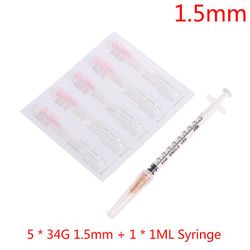 34g 1,5 / 2,5 mm nanopehmeät mikroneulat steriili täytetty käsi 1pin-neulat ikääntymisen estämiseksi silmien ja kaulan ympärillä ihonhoitotyökalu K...