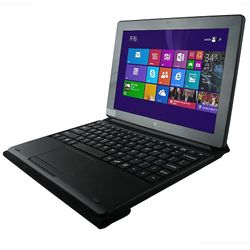 Tangentbord Pu-fodral för Win 7 / Win 8 / Win 10 10 tums surfplatta Svart