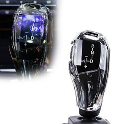 Auton vaihdekepin pään kristallikannen muutososat vaihdekepin nupin koristeellinen kansi sopii bmw f10 f20 f21 f22 f30 läpinäkyvä hopea Tyyli F