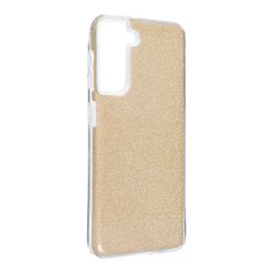 König Telefoncover til Samsung Galaxy S21 Protective Case Cover Bumper Shell Glitter Gold