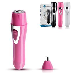 Wfuo Ladies øjenbryn Trimmer HårFjerner Epilator Shaver Shaper Batteri Operated Pen Rød