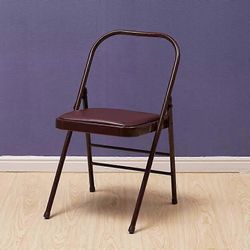 Iyengar Pilates Assist -tuoli Jooga taitettava tuoli Prop voimaharjoittelutyökalu Jooga aputuoli paksuuntunut, tukeva, luistamaton, vakaa, ruskea