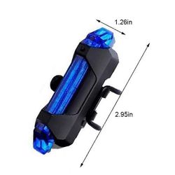 Ladattava pyörän valosarja vedenpitävä kirkas LED-polkupyörän etu- ja takavalo käytännölliset pyöräilytarvikkeet Sininen Tail Light