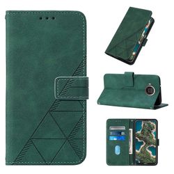 Gangxun Kompatibel med Nokia X20 / X10 etui læder folio cover tegnebog magnetisk premium tui coque grøn