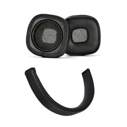 INF-korvaavat korvatyynyt ja päänauhan päälliset Marshall Major V/5 -kuulokkeille Musta