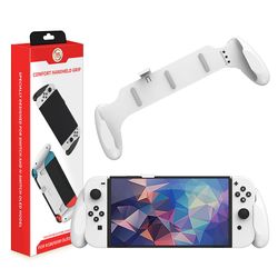 Til Nintendo Switch Oled Sag Håndtag Beslag Håndgreb beskyttende dækning håndholdte kasse Hvid