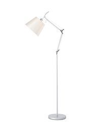 Inspired Lighting Karis justerbar gulvlampe 1 lys E27 sølv, poleret Krom c, w Cream Pearl Shade