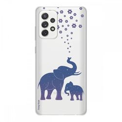 Crazy Kase Cover Til Samsung Galaxy A72 Soft Silicone 1 Mm, Elephant Blue