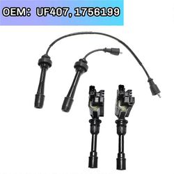 Auton sytytyspuola- ja sytytystulppajohtosarja Mazda Protege MP3 Protege5 UF407:lle, 1756199 black