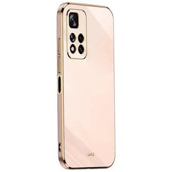 XINLI Xiaomi Redmi Note 11 Pro 5G:lle (Kiina) (MediaTek)/Note 11 Pro+ 5G tarkka linssileikkaus TPU Monivärinen Pink