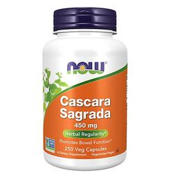 NOW Foods Nu Foods Cascara Sagrada, 450 mg, 250 Caps (Pakke med 1)