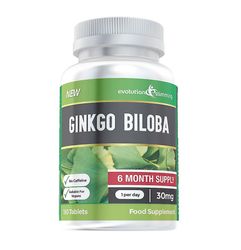 Evolution Slimming Ginkgo Biloba tabletter - 6 månaders förbrukning - 180 tabletter - Evolution Bantning