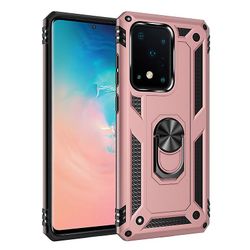 Shockproof rustning sag for Samsung s10 5g med støttefod all inclusive dække steg guld rpc2805