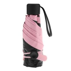 Sofirn Anti-ultraviolet Umbrella Travel Bærbare Mini Light 5 Fold Umbrella Pink