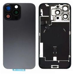 Yhteensopiva iPhone 16 Pro Max -akkukotelon kannen + kameran linssinsuojuksen + kiinnikkeen + langattoman latausportin kaapelin kanssa Musta
