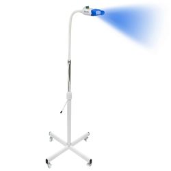 CNCEST Ammattimainen hammashampaiden valkaisukone LED-mobiili 36 W hampaiden valkaisulamppu sinisellä/punaisella valaistustilalla