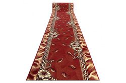 Dywany Łuszczów Runner BCF TRIO maroon 120 cm Bourgogne 120x830 cm