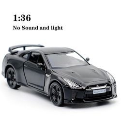 Ny 1:32 Nissan GTR GT-r R35 legering bil model trykstøbninger & legetøjskøretøjer legetøjsbiler børnelegetøj til børn gaver dreng legetøj 1 36 black