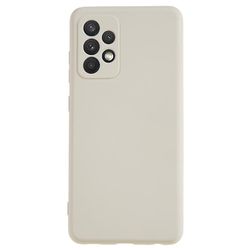 TPU-puhelinkotelo Samsung Galaxy A32 4G (EU-versio) pehmeäkuituinen vuori kumitettu puhelimen kansi-valkoinen