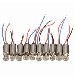 10kpl mini matkapuhelin ytimetön tärinämoottori tärytin 4x8mm DC 1.5-3V RC lelut Valokuvan väri