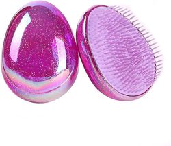 Massage Starry Sky Ægformet Kam, Anti-Knude og Glat Hår Comb (Starry Sky Purple)