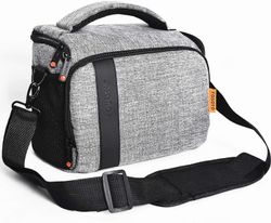 Linkrunning Kompakt SLR / DSLR stilfuld kamerataske kompatibel til Nikon P900 B500 D3500 D5600 D7500, Canon EOS T6 T7i T5 4000D 80D, Sony A73 spejl...