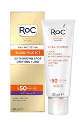 Soleil Protect RoC Anti Brown Spot Unifying Fluid 50ml SPF50 vähentää ruskeiden läiskien näkyvyyttä