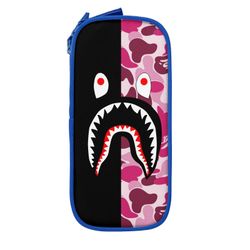 Bape Shark Camo suurikapasiteettinen penaali, iso säilytyskynäpussi kynäkotelo vetoketjulla, kynäkotelo OneSize 5x10.5x21cm