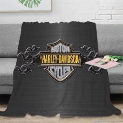TV flanellihuopa 3D Harley Davidson Blanket Pehmeä Muhkea Vuodesohva Sohva Heittohuopa Kodikas kodin sisustuspeitot Toimistohuopa Päiväunet Peitto ...