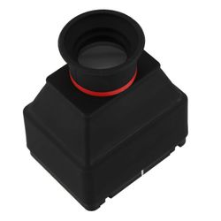 LCD-etsin 3,2 tuuman 3X luuppisuurennussilmäkuppi universaalille 3,2 tuuman näytön DSLR-kamerakumille Musta