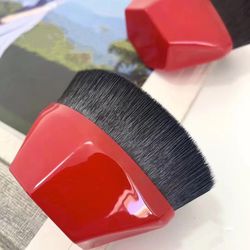 Foundation Brush Magic No Trace Makeup Brush Engros Bærbare Spis ikke Pulver Skønhed Makeup Tools Iron Foundation Brush rød