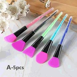 5pc Høj kvalitet Makeup Silikone Ansigtsmaske Børste Ansigt Mudder Creme Børster DIY Hudpleje Make Up Foundation Gel Kosmetiske skønhedsværktøjer