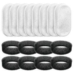 Suihkulähteen suodattimet 108oz / 3.2l ja 67oz / 2l säädettävä veden virtaus lemmikkieläinten suihkulähde, vesi valkoinen musta