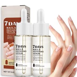 7 dagar nageltillväxt och stärkande serum, 7 dagar naglar reparerar tillväxtstyrka serum, tånagel reparation behandling 2PCS