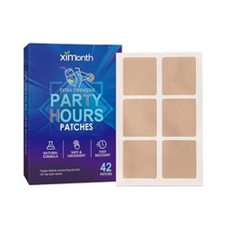 Fruushop Helse- og velværeprodukter Party Patches 42 Pack for en bedre morgen, Party Natural Recovery Patches - Bruk før du drikker, nyt No Regret ...