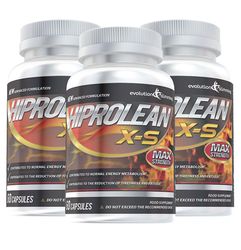 Hiprolean X-S High Strength Fat Burner - 180 kapsler (3 flasker) - Fedtforbrænder med høj styrke - Evolution Slimming