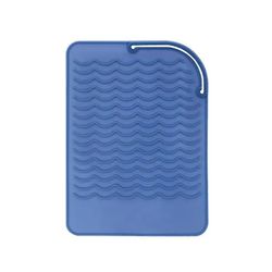 Curling Iron Protection Pad Forøg Design Bærbar varmeisoleringspude Styling Tilbehør Glattejern Navy Blue