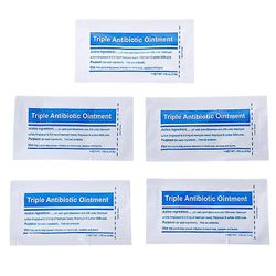 5 pakkausta 0,9 g / pakkaus Triple Antibiotic Voide Gel palovammojen ensiapupakkaus