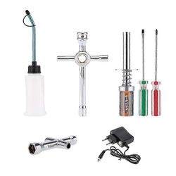 Nitro Rc Car Buggy Truck Starter Kit Hehkutulpan sytytin laturityökalulla