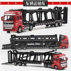1/48 suurikokoinen autonkuljetus kuorma-auto metalliseos painevalettu malli lasten lahjalelu Punainen
